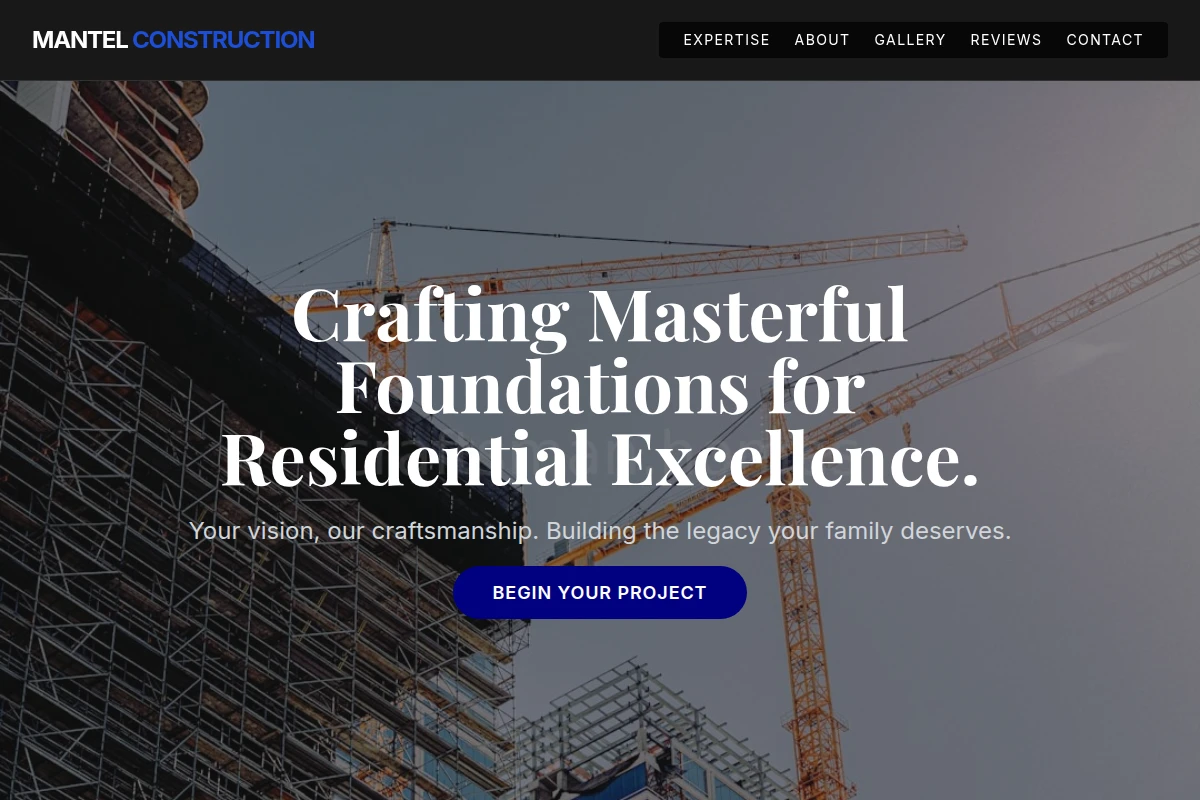 Mantel Construction